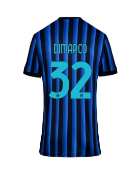 Billige Fotballdrakt Inter Milan Federico Dimarco #32 Replika Hjemmedrakt Dame 2025-26 Kortermet Billige Fotballdrakt Inter Milan Federico Dimarco #32 Replika Hjemmedrakt Dame 2025-26 Kortermet